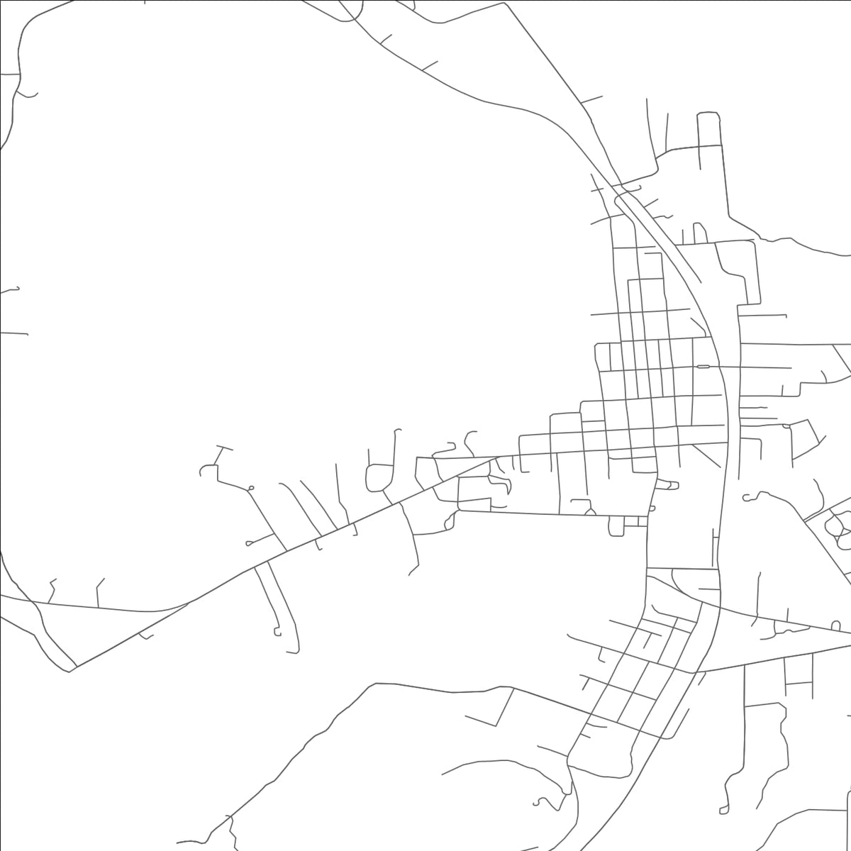 ROAD MAP OF IRONTON, MISSOURI BY MAPBAKES