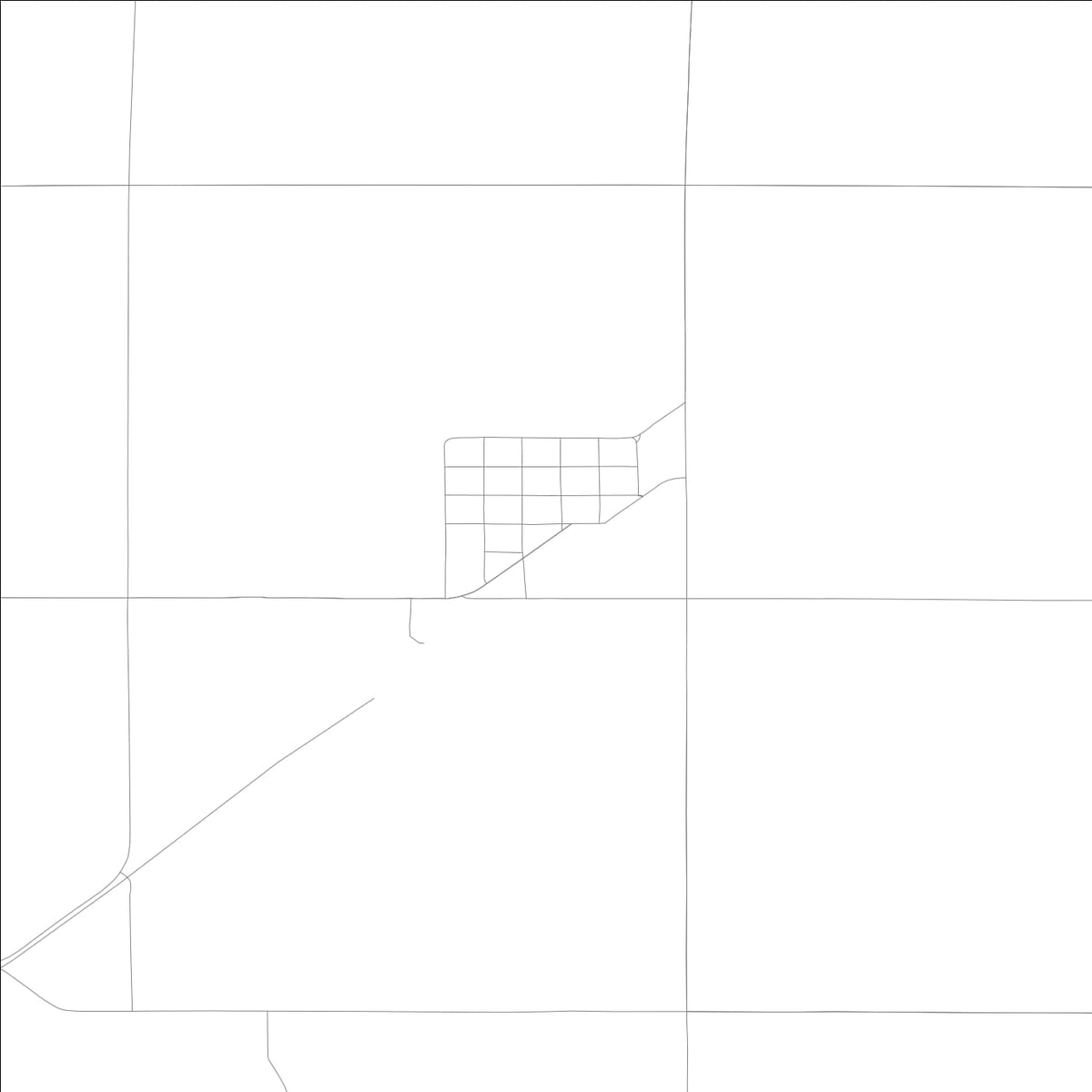 ROAD MAP OF LANESBORO, LOWA BY MAPBAKES
