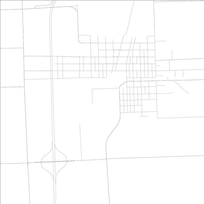 ROAD MAP OF GILMAN, ILLINOIS BY MAPBAKES