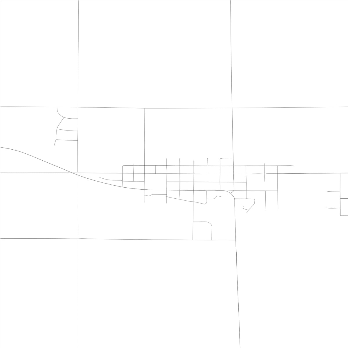 ROAD MAP OF LARCHWOOD, LOWA BY MAPBAKES