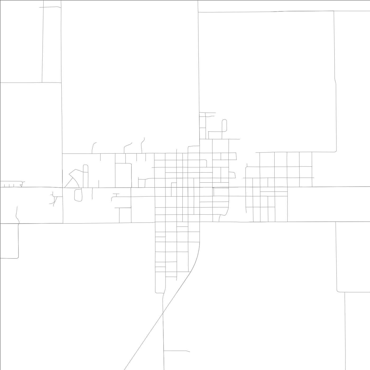 ROAD MAP OF GIRARD, ILLINOIS BY MAPBAKES