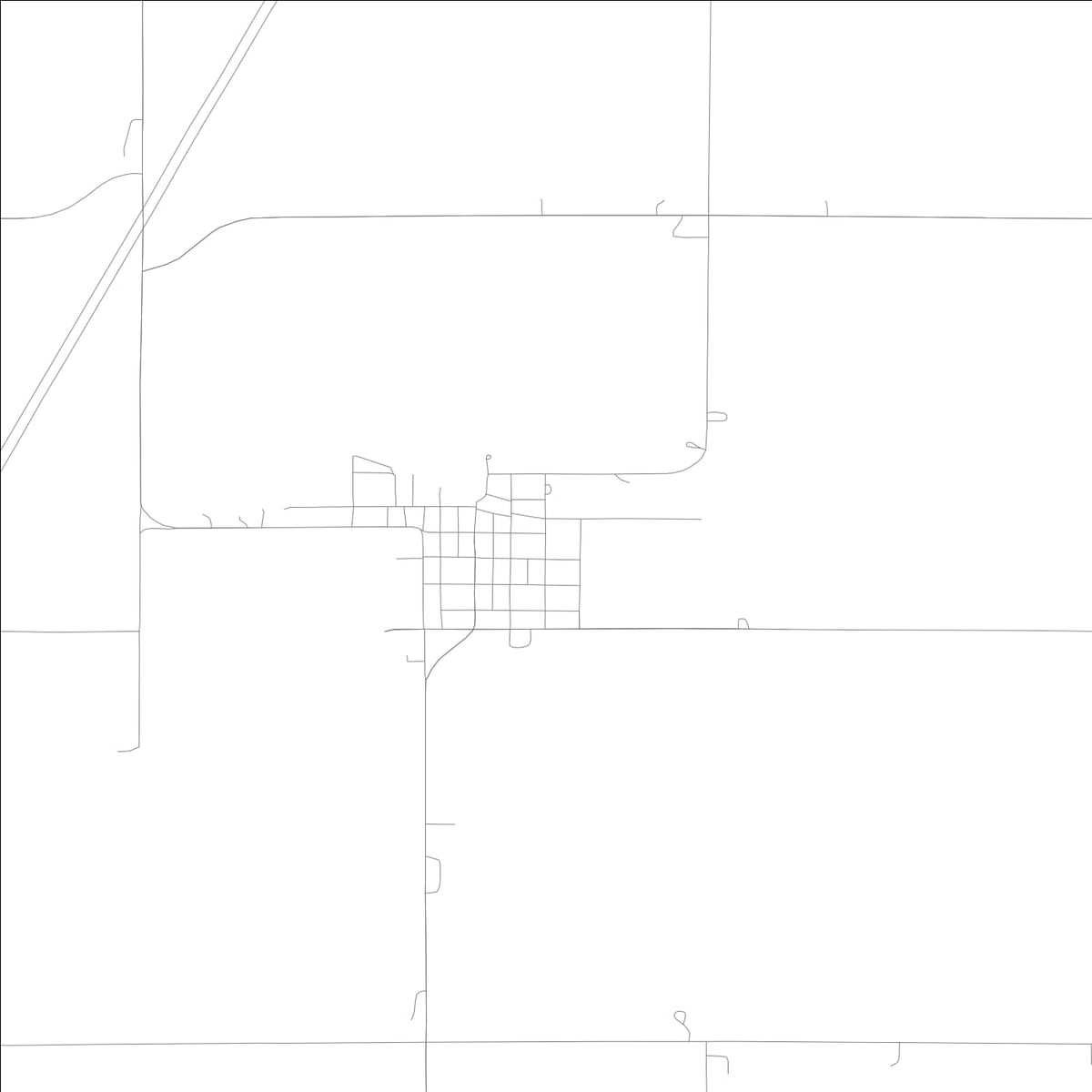 ROAD MAP OF LATIMER, LOWA BY MAPBAKES