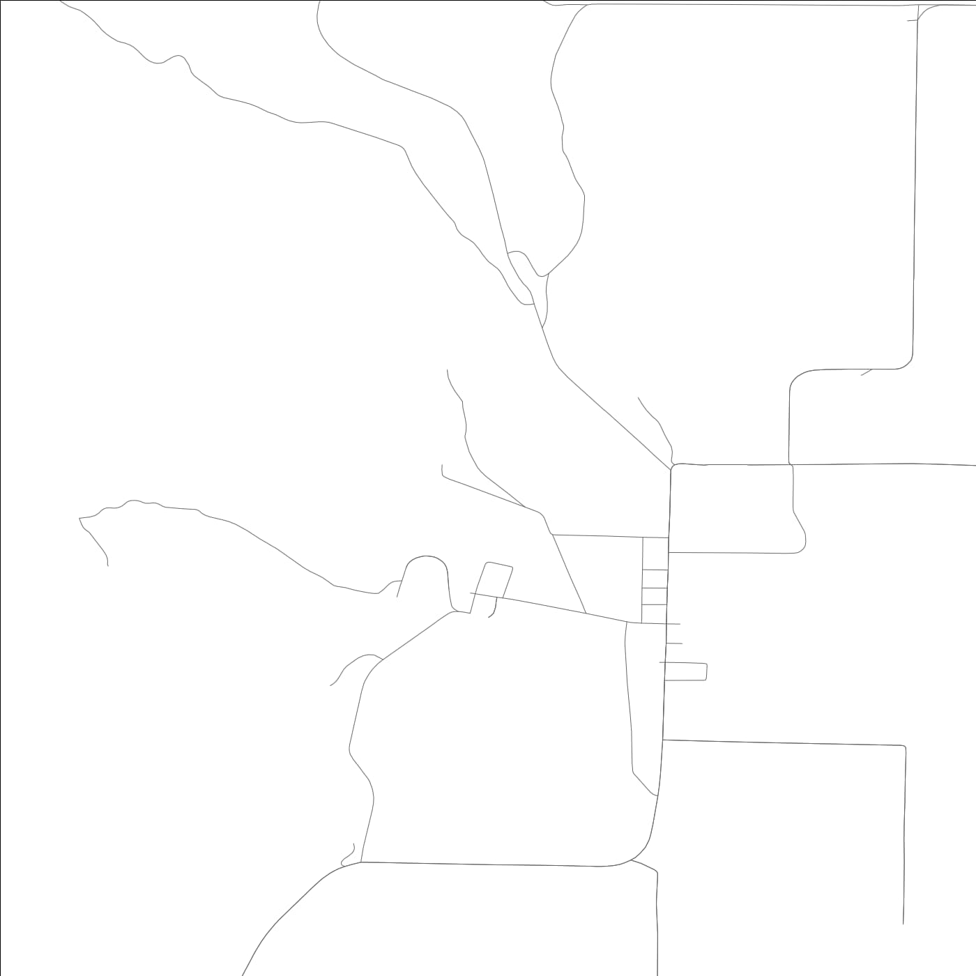 ROAD MAP OF FORT BIDWELL, CALIFORNIA BY MAPBAKES