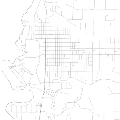 ROAD MAP OF FORT BRAGG, CALIFORNIA BY MAPBAKES