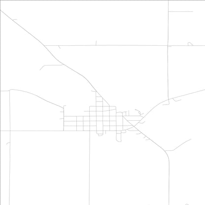 ROAD MAP OF LAWLER, LOWA BY MAPBAKES