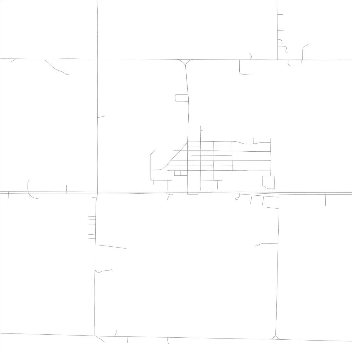 ROAD MAP OF LAWTON, LOWA BY MAPBAKES