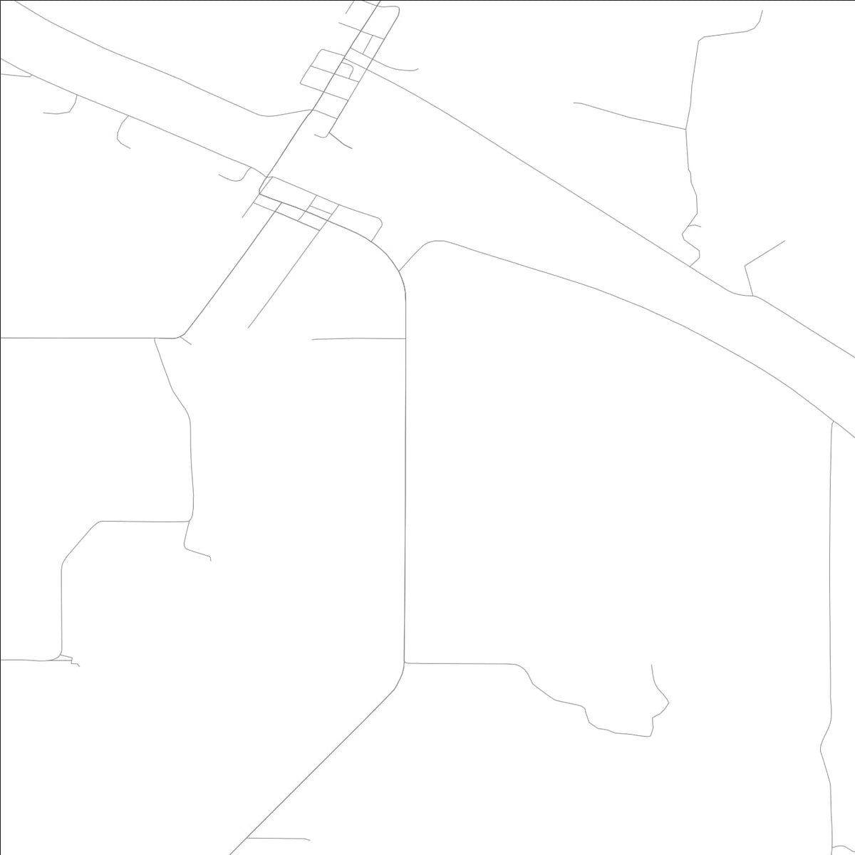 ROAD MAP OF LEANDO, LOWA BY MAPBAKES