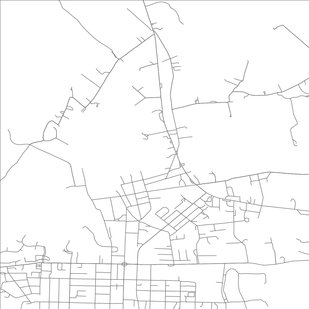 ROAD MAP OF JUNCTION CITY, MISSOURI BY MAPBAKES