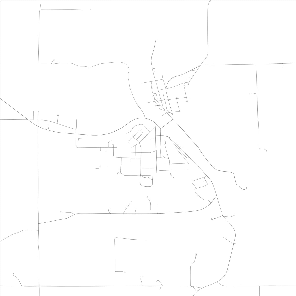 ROAD MAP OF LEHIGH, LOWA BY MAPBAKES