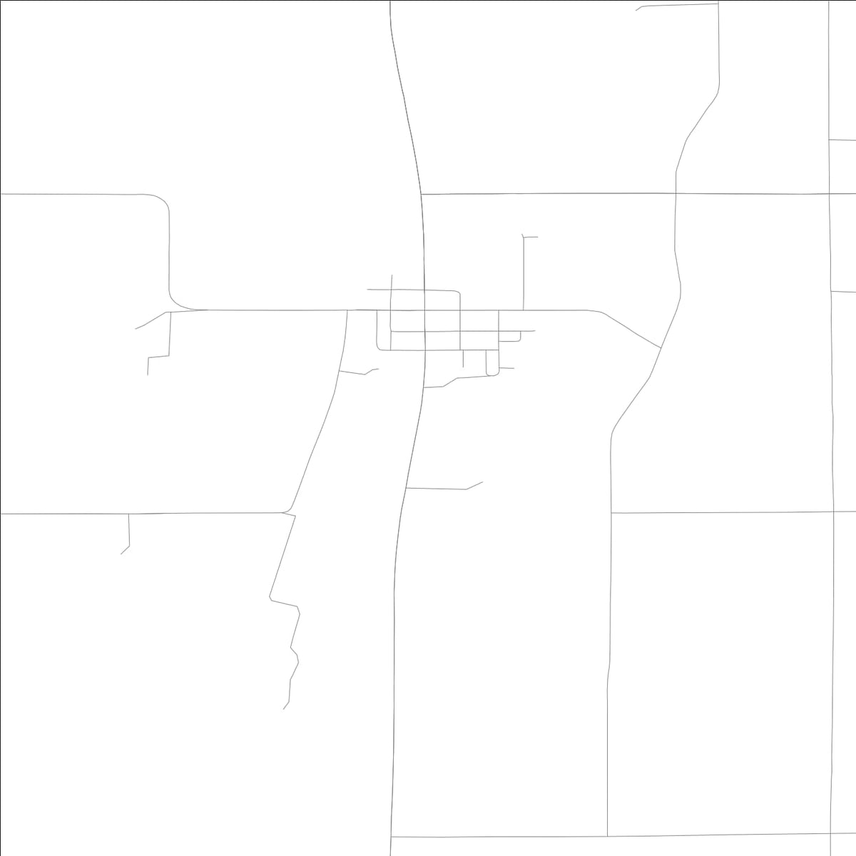 ROAD MAP OF LELAND, LOWA BY MAPBAKES