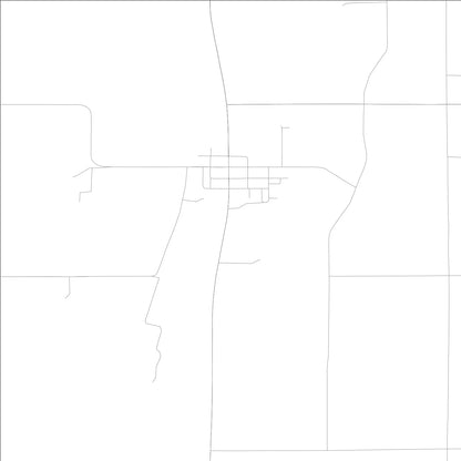ROAD MAP OF LELAND, LOWA BY MAPBAKES