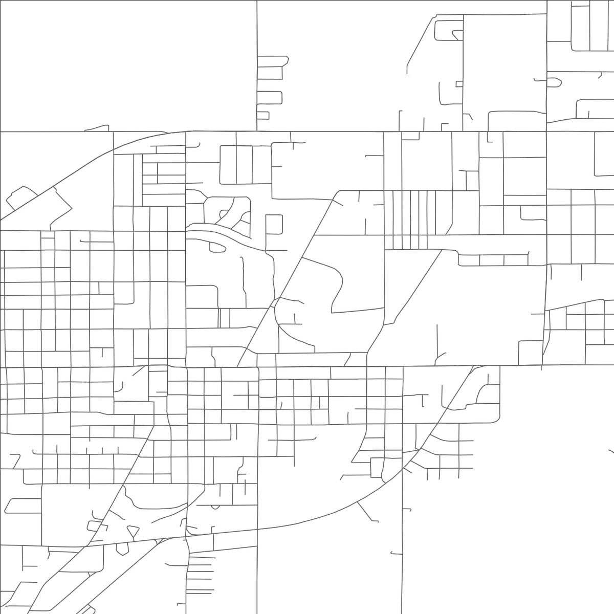 ROAD MAP OF KENNETT, MISSOURI BY MAPBAKES