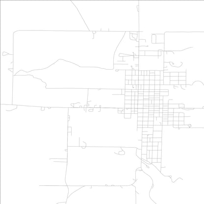 ROAD MAP OF LEON, LOWA BY MAPBAKES