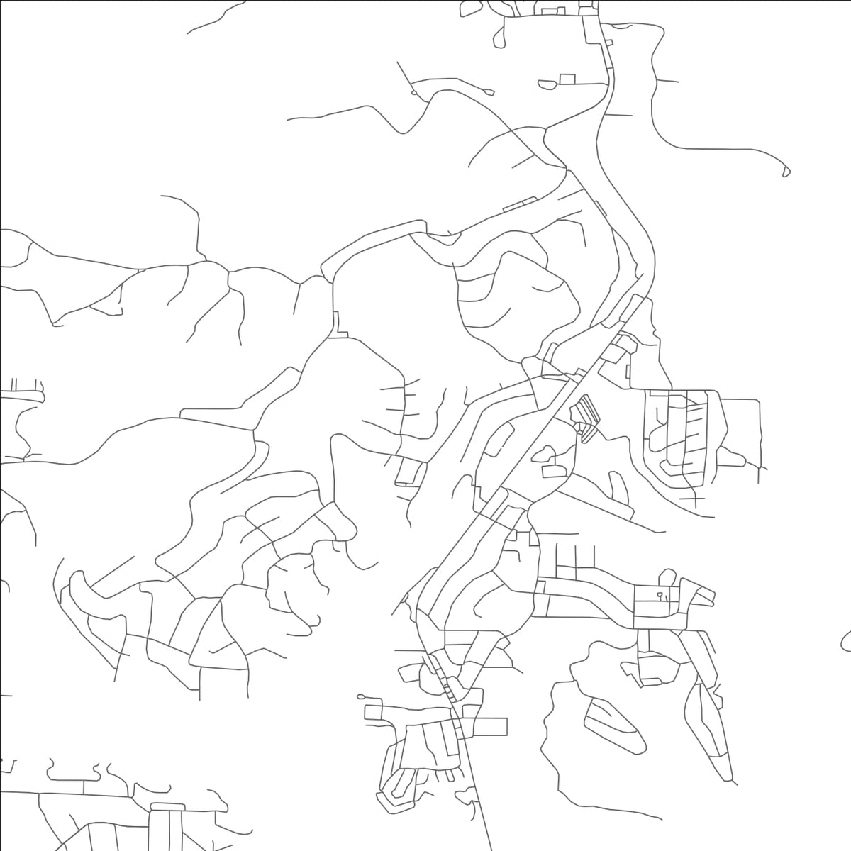 ROAD MAP OF KIMBERLING CITY, MISSOURI BY MAPBAKES
