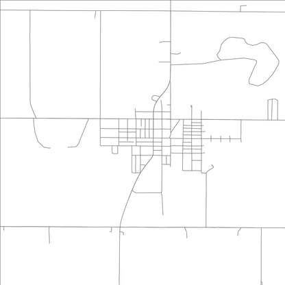 ROAD MAP OF KING CITY, MISSOURI BY MAPBAKES