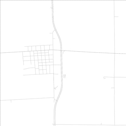 ROAD MAP OF BOSWELL, INDIANA BY MAPBAKES