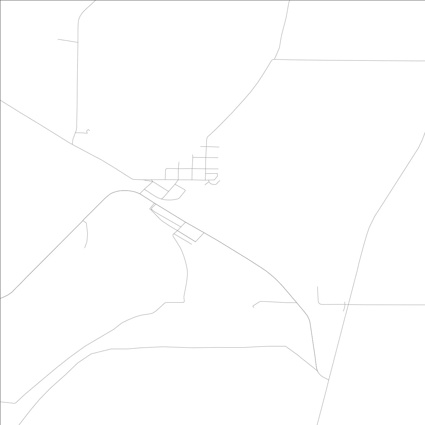 ROAD MAP OF GORHAM, ILLINOIS BY MAPBAKES