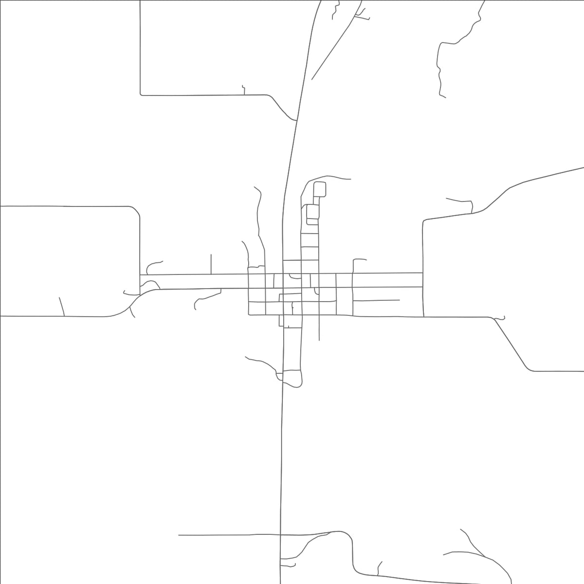 ROAD MAP OF KINGSTON, MISSOURI BY MAPBAKES