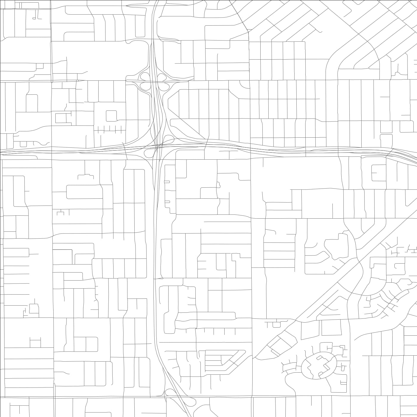 ROAD MAP OF FRUITDALE, CALIFORNIA BY MAPBAKES