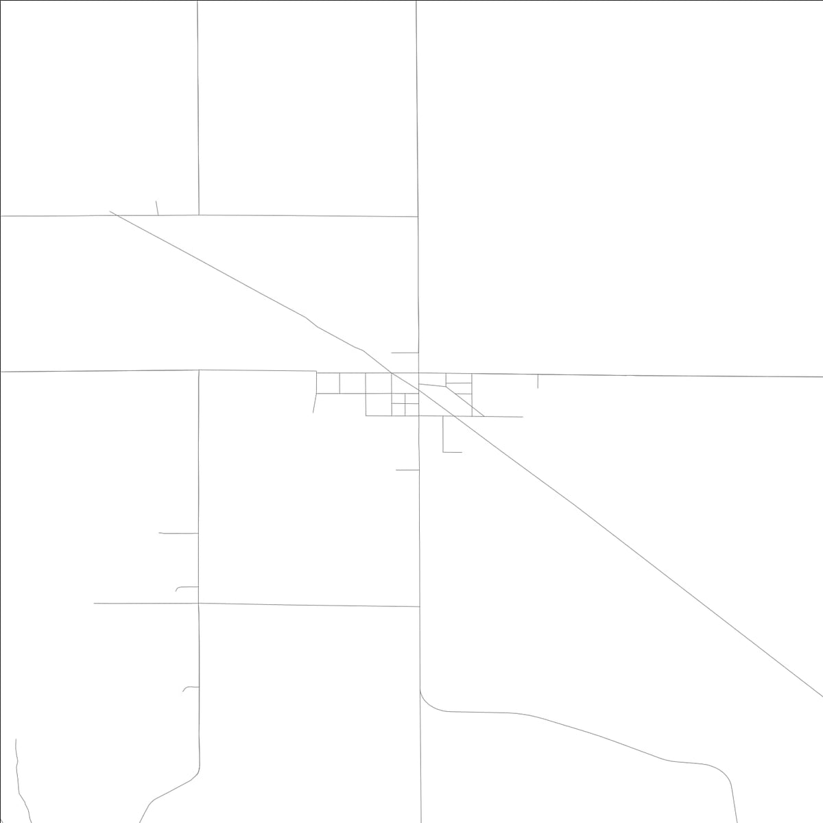 ROAD MAP OF LINDEN, LOWA BY MAPBAKES