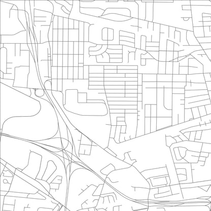 ROAD MAP OF KINLOCH, MISSOURI BY MAPBAKES