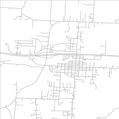 ROAD MAP OF KNOB NOSTER, MISSOURI BY MAPBAKES