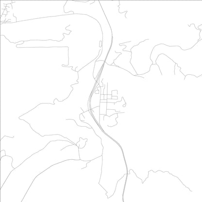 ROAD MAP OF GARBERVILLE, CALIFORNIA BY MAPBAKES