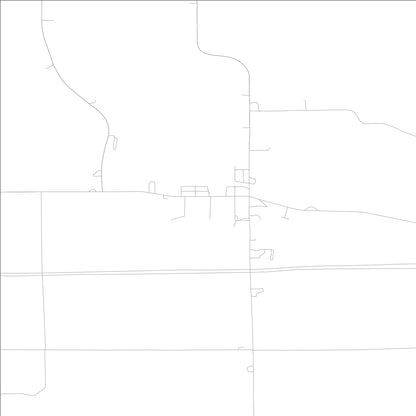ROAD MAP OF LOCKRIDGE, LOWA BY MAPBAKES