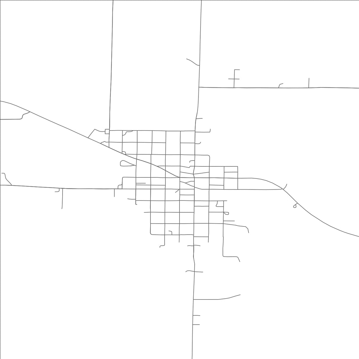 ROAD MAP OF LA BELLE, MISSOURI BY MAPBAKES