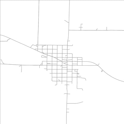 ROAD MAP OF LA BELLE, MISSOURI BY MAPBAKES