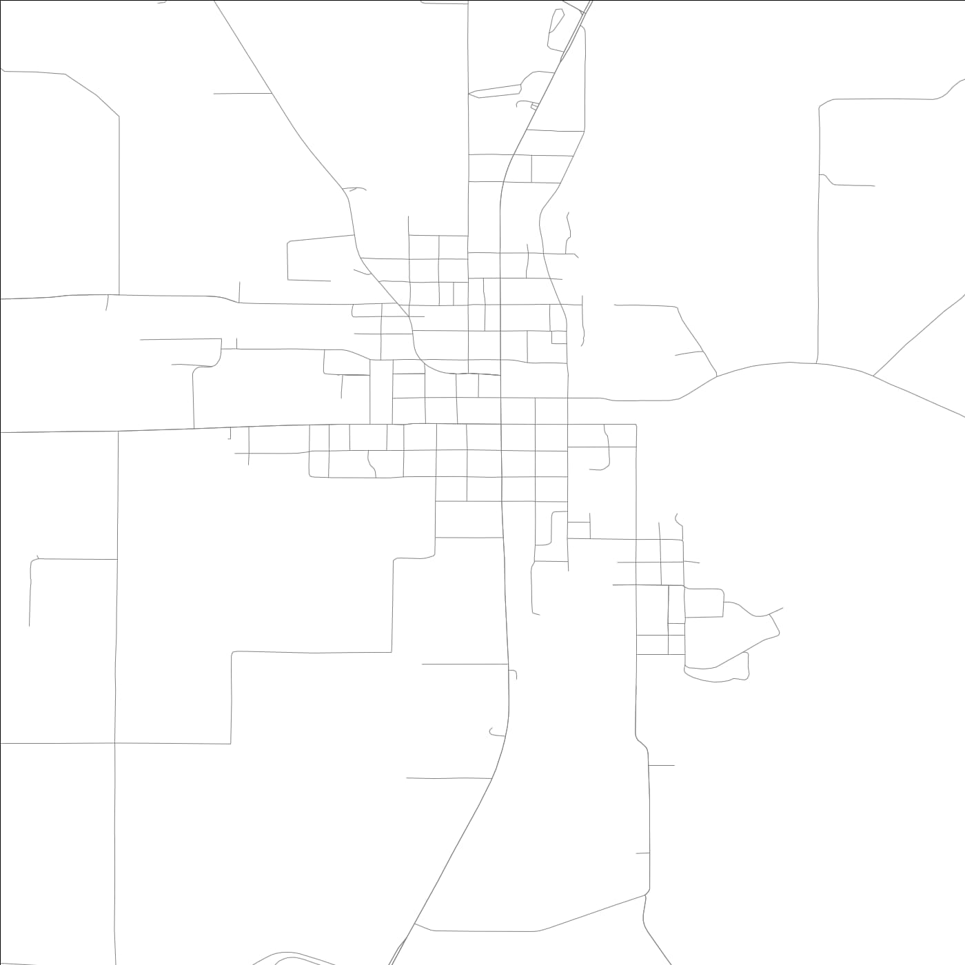 ROAD MAP OF GRAYVILLE, ILLINOIS BY MAPBAKES