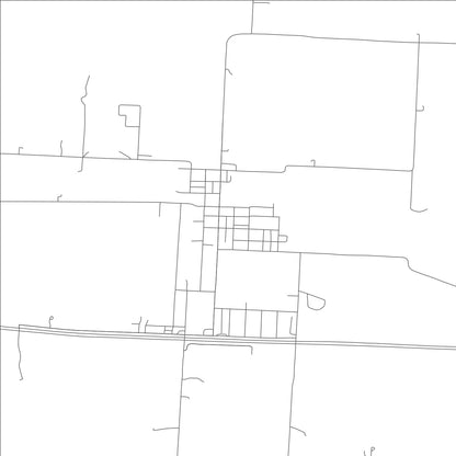 ROAD MAP OF LA MONTE, MISSOURI BY MAPBAKES