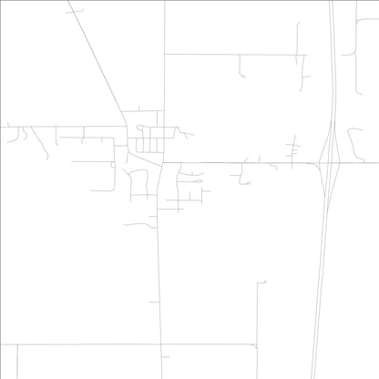 ROAD MAP OF LONG GROVE, LOWA BY MAPBAKES