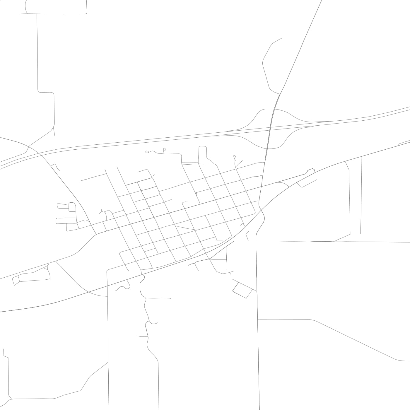 ROAD MAP OF GREENUP, ILLINOIS BY MAPBAKES