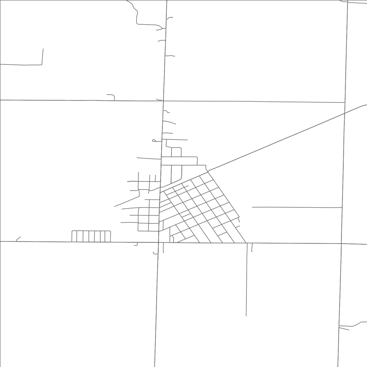 ROAD MAP OF LADDONIA, MISSOURI BY MAPBAKES