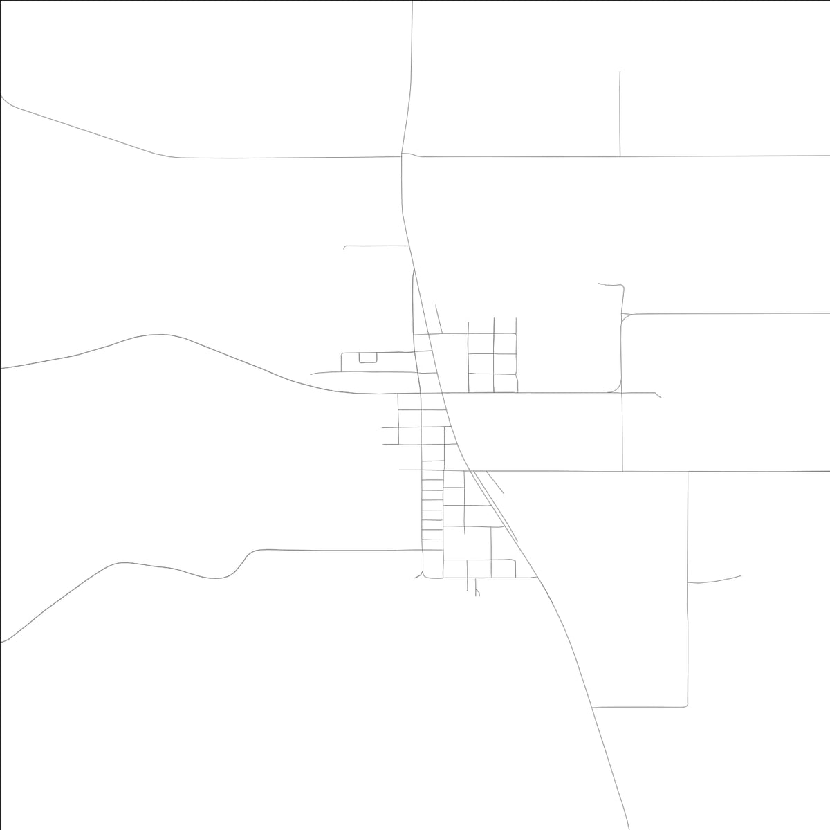 ROAD MAP OF LOVILIA, LOWA BY MAPBAKES