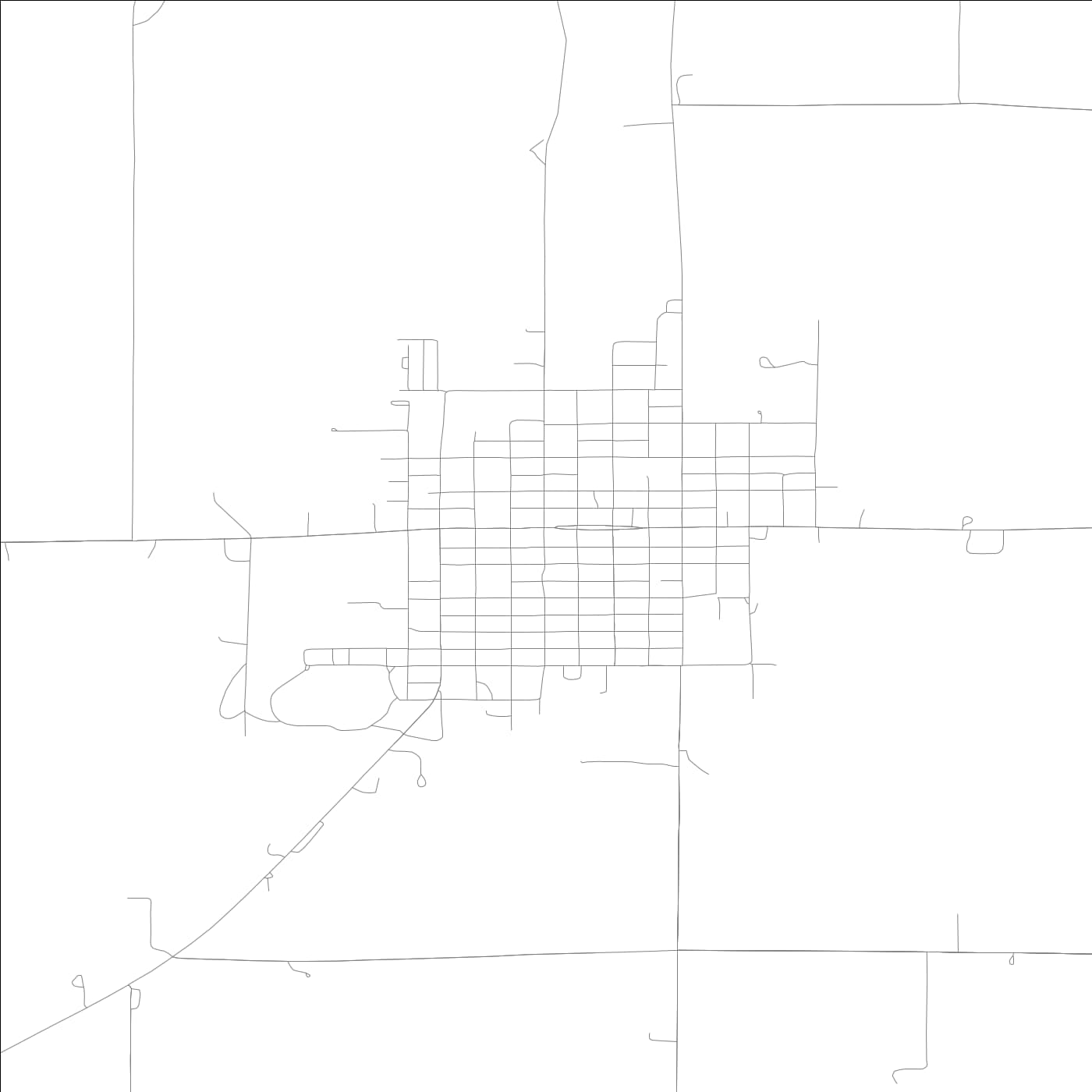 ROAD MAP OF GRIGGSVILLE, ILLINOIS BY MAPBAKES