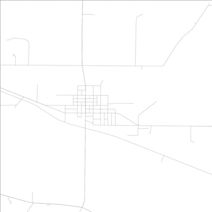 ROAD MAP OF LOWDEN, LOWA BY MAPBAKES