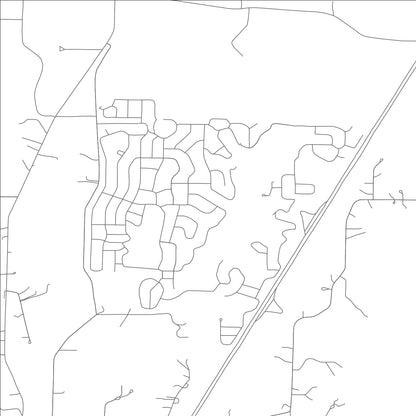 ROAD MAP OF LAKE ARROWHEAD, MISSOURI BY MAPBAKES