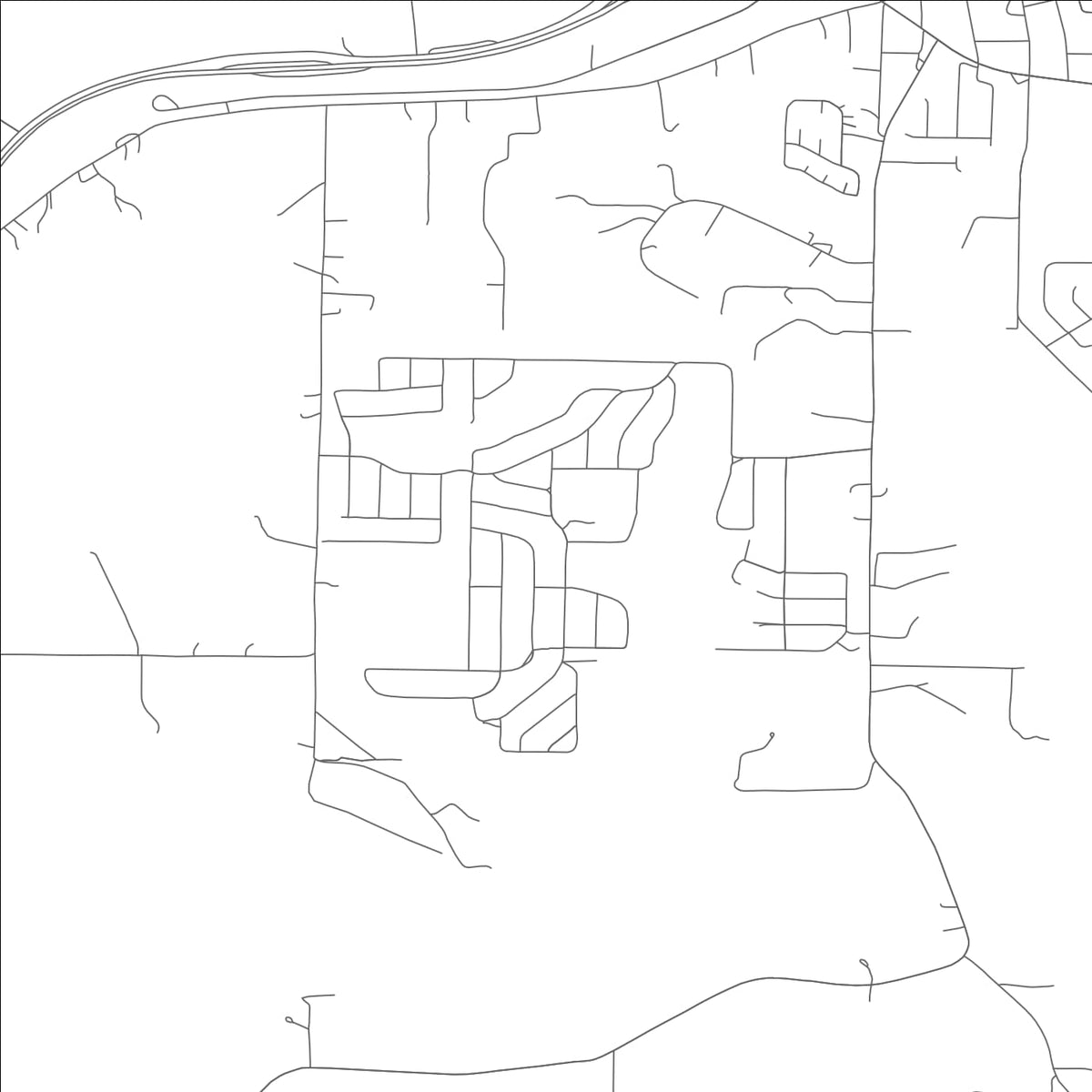 ROAD MAP OF LAKE SAINT CLAIR, MISSOURI BY MAPBAKES