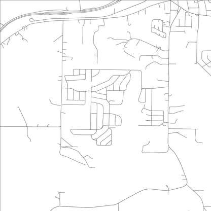 ROAD MAP OF LAKE SAINT CLAIR, MISSOURI BY MAPBAKES
