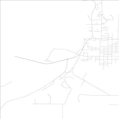 ROAD MAP OF HAMILTON, ILLINOIS BY MAPBAKES