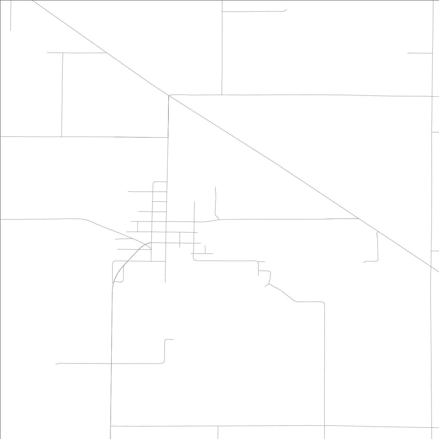 ROAD MAP OF HANAFORD, ILLINOIS BY MAPBAKES