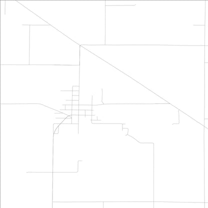 ROAD MAP OF HANAFORD, ILLINOIS BY MAPBAKES