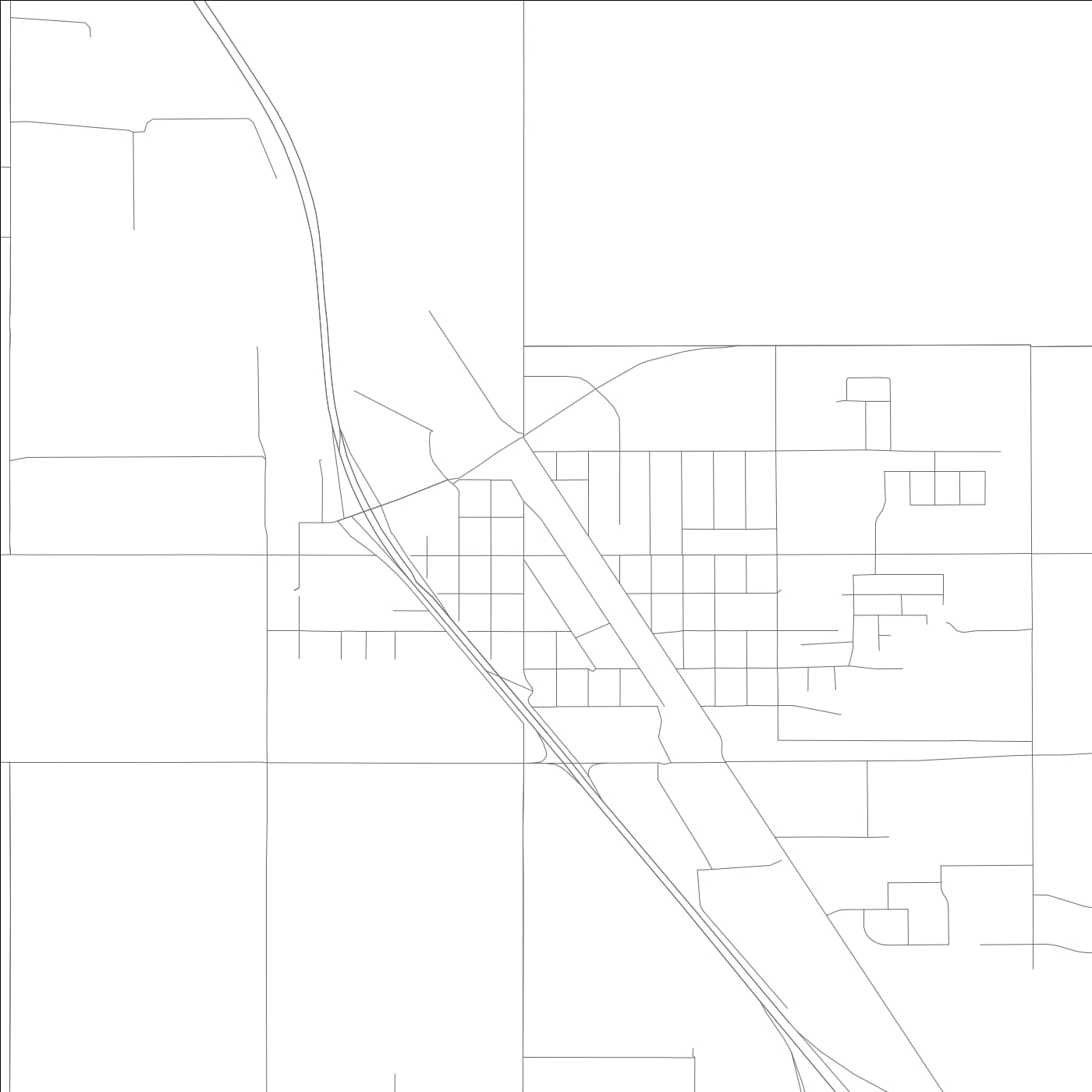 ROAD MAP OF GOSHEN, CALIFORNIA BY MAPBAKES