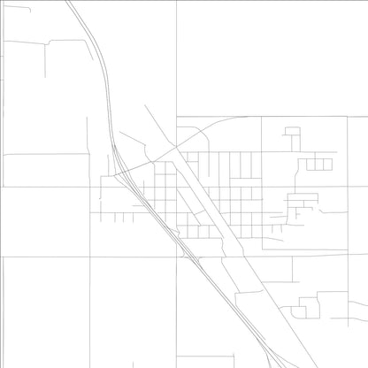 ROAD MAP OF GOSHEN, CALIFORNIA BY MAPBAKES