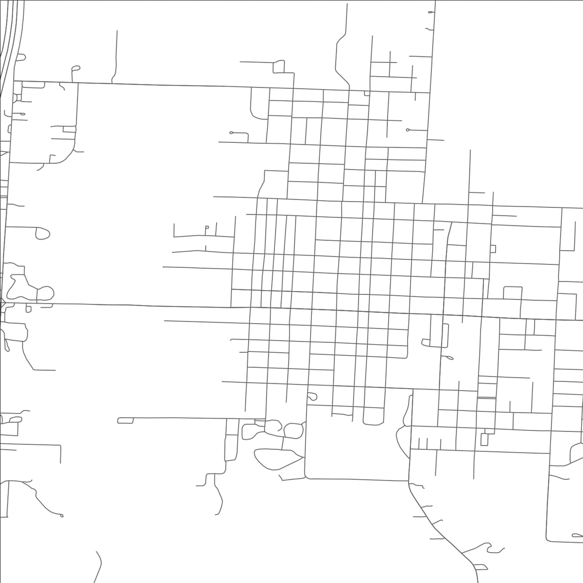 ROAD MAP OF LAMAR, MISSOURI BY MAPBAKES