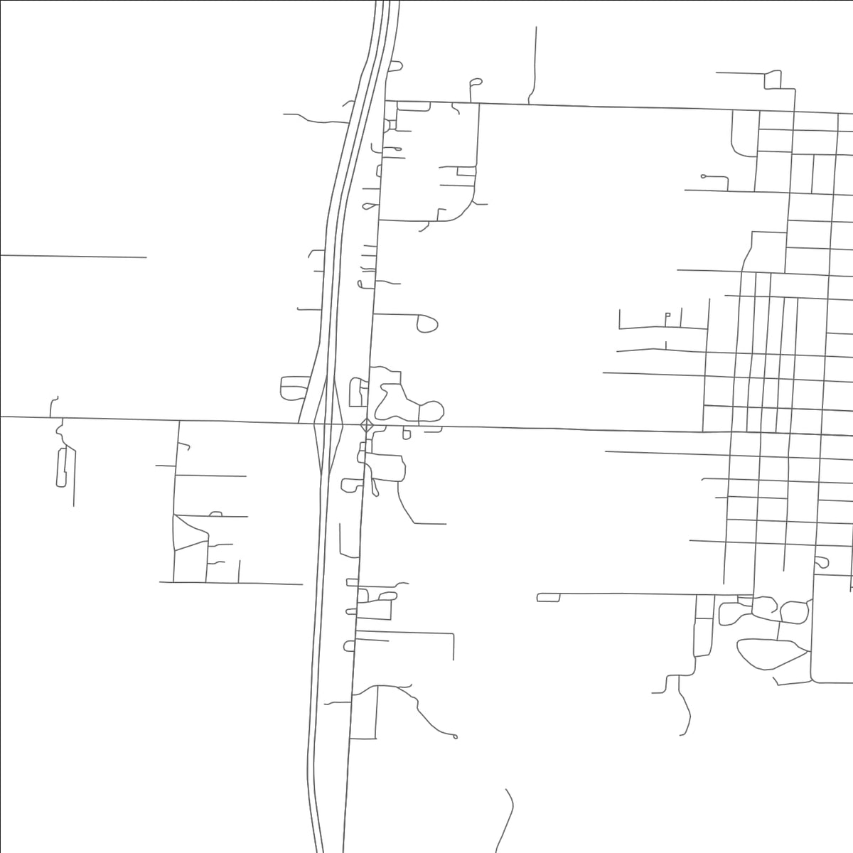 ROAD MAP OF LAMAR HEIGHTS, MISSOURI BY MAPBAKES