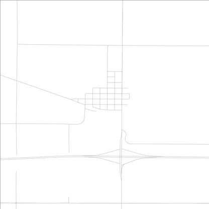 ROAD MAP OF MALCOM, LOWA BY MAPBAKES