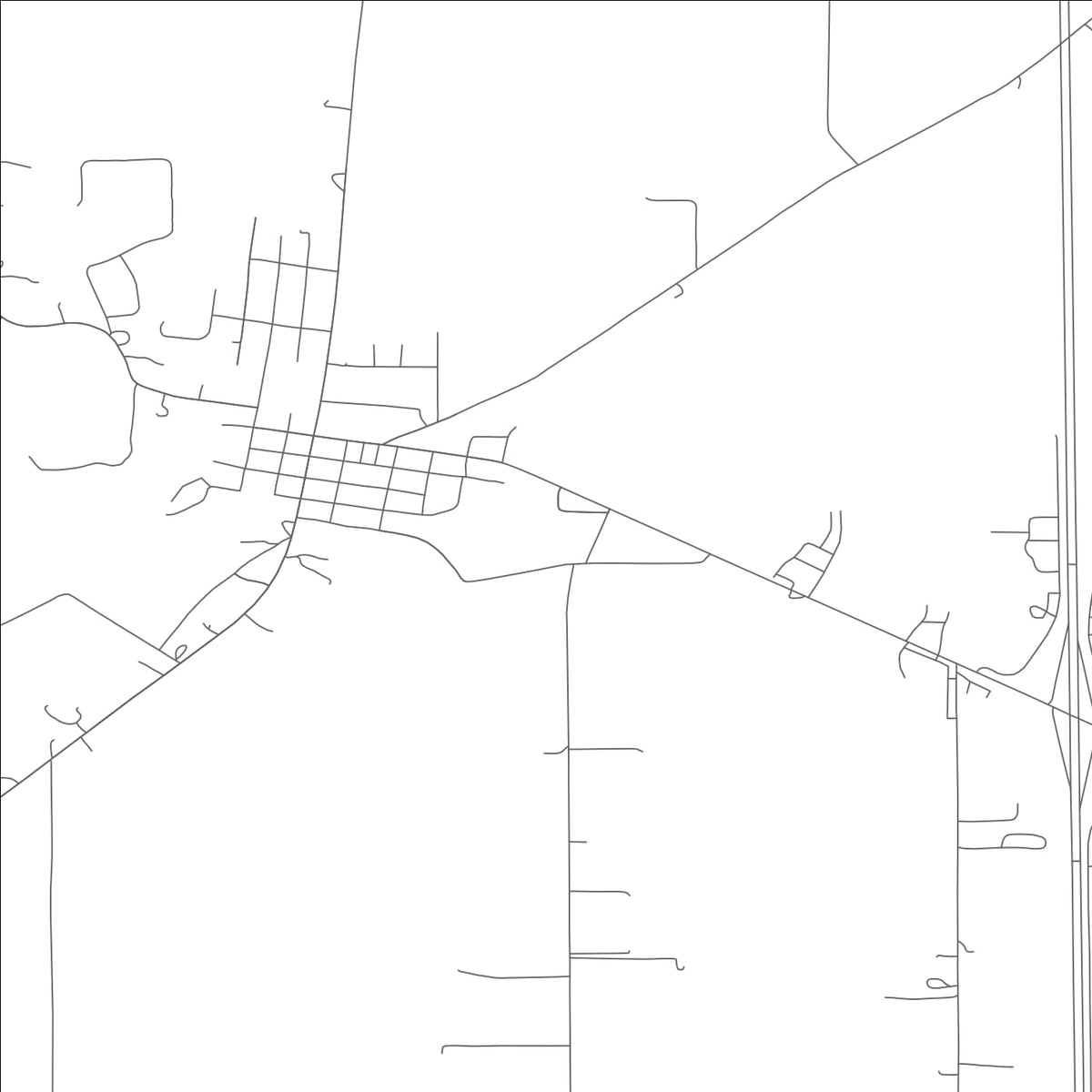 ROAD MAP OF LAMBERT, MISSOURI BY MAPBAKES